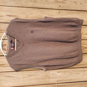 Chaps Mens Grey XL Sleeveless Cotton Sweater Vest